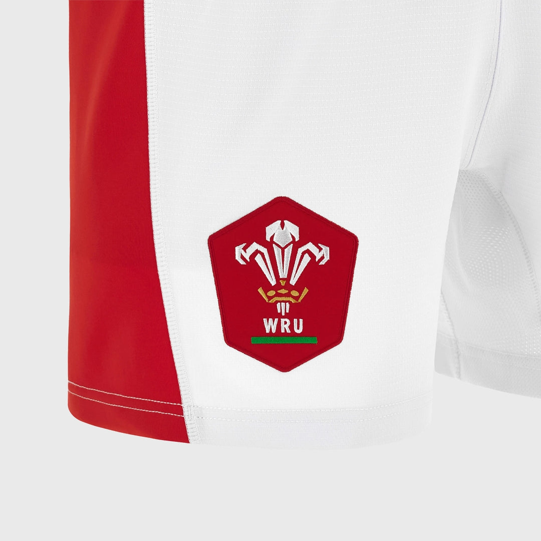 Macron Wales Home Rugby Shorts 2023/24 - Rugbystuff.com