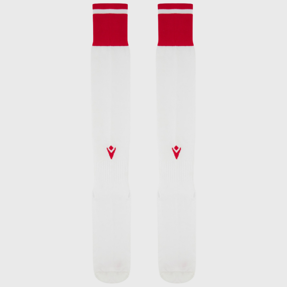 Macron Wales Home Rugby Socks 2025/26 - Rugbystuff.com