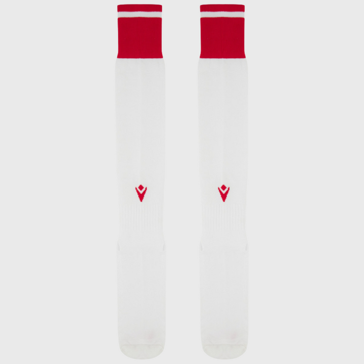 Macron Wales Home Rugby Socks 2025/26 - Rugbystuff.com