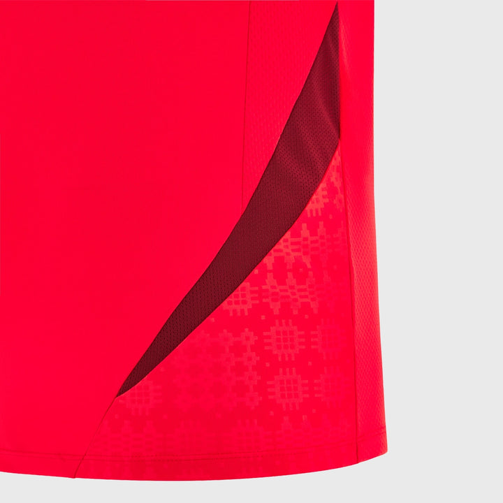 Macron Wales Rugby Poly Tee Red 2025/26 - Rugbystuff.com