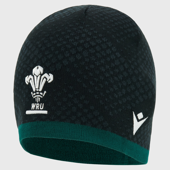 Macron Wales Rugby Beanie Hat Black 2026/27