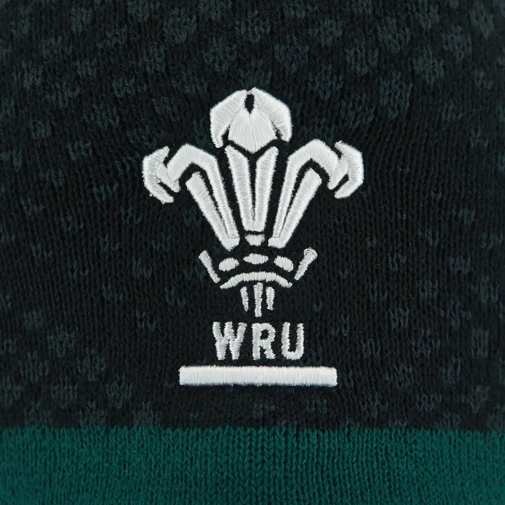 MacronWalesRugbyKnitBeanieBlack_2 - Rugbystuff.com
