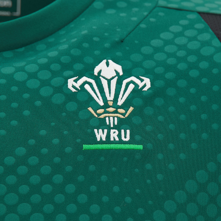 Macron Wales Rugby Sleeveless Tee Green/Black 2026/27