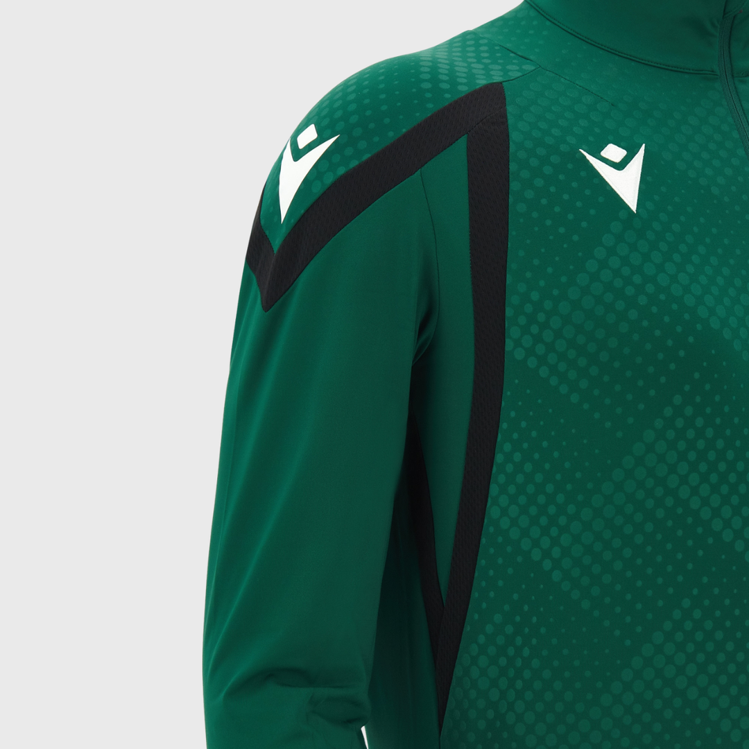 Macron Wales Rugby 1/4 Zip Training Top Green 2026/27
