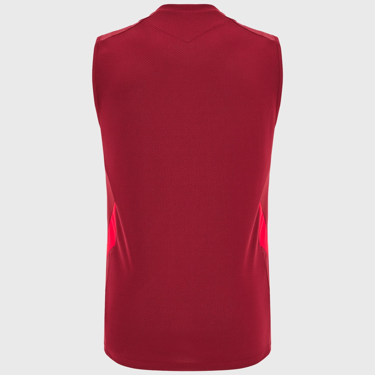 Macron Wales Rugby Sleeveless Poly Tee Dark Red 2025/26 - Rugbystuff.com