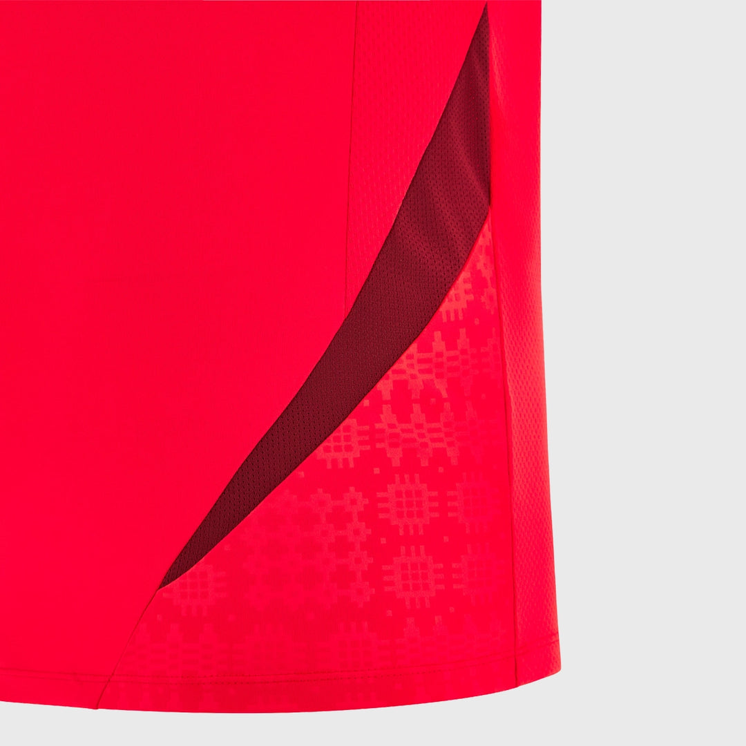 Macron Wales Rugby Sleeveless Poly Tee Red 2025/26 - Rugbystuff.com