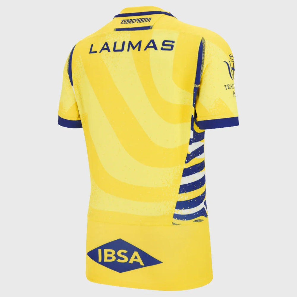 Macron Zebre Away Slim Fit Rugby Shirt 2025/26 - Rugbystuff.com