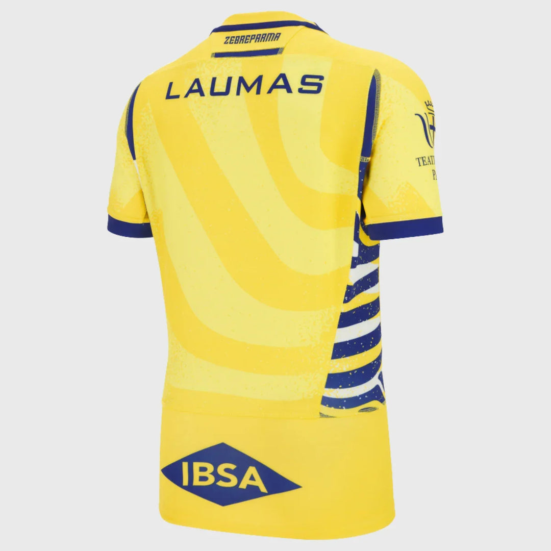 Macron Zebre Away Slim Fit Rugby Shirt 2025/26 - Rugbystuff.com