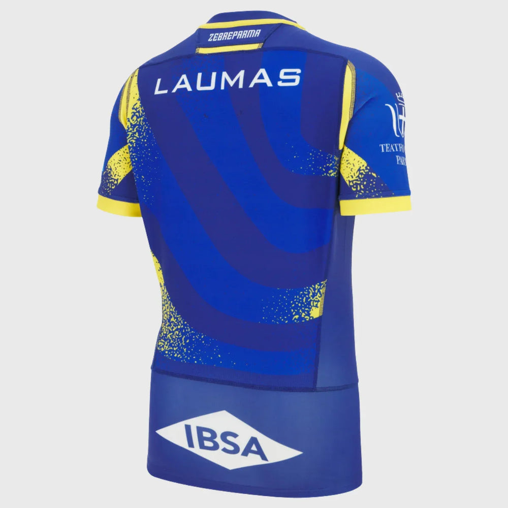 Macron Zebre Home Slim Fit Rugby Shirt 2025/26 - Rugbystuff.com