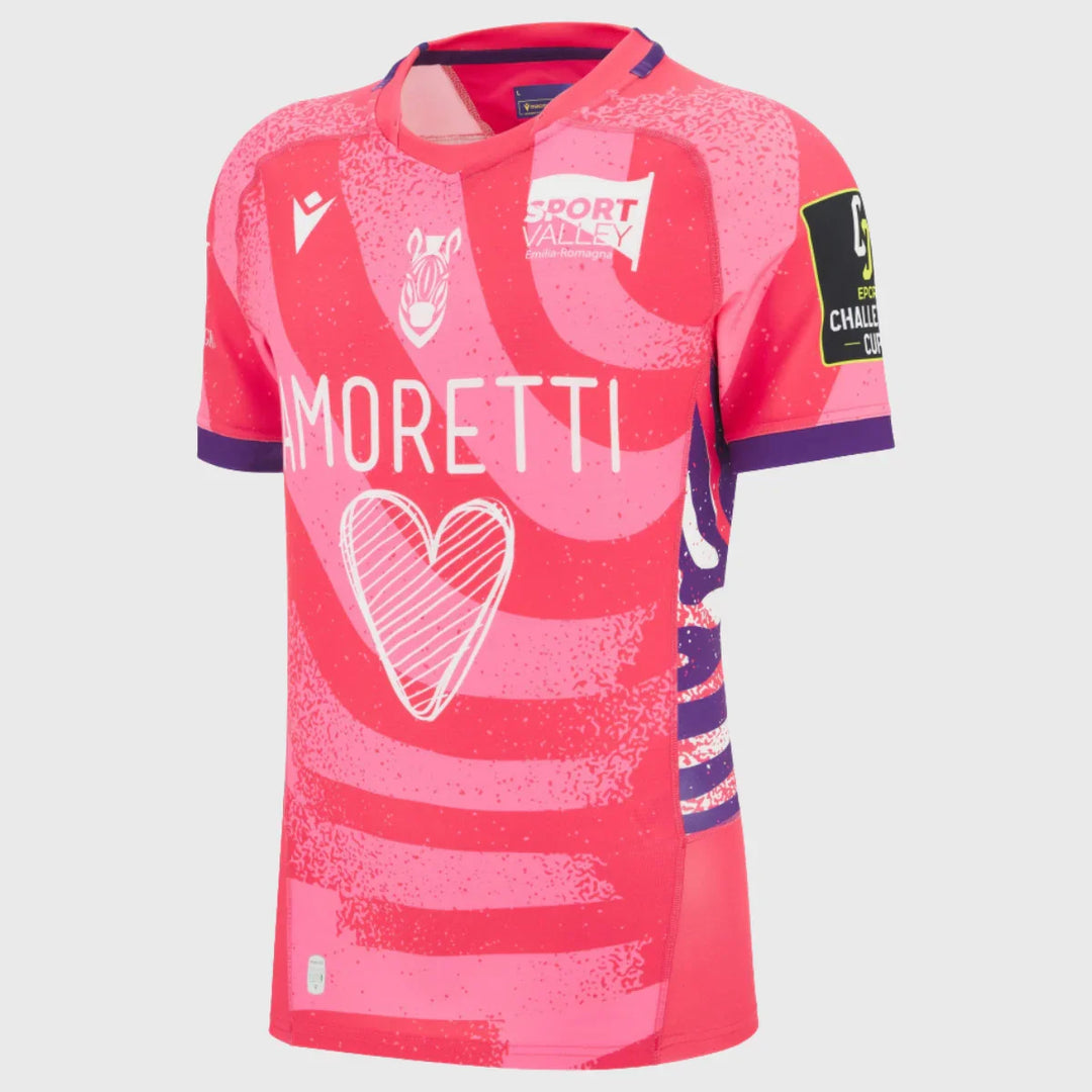 Macron Zebre Third Euro Slim Fit Rugby Shirt 2025/26 - Rugbystuff.com