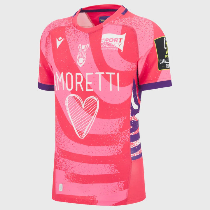 Macron Zebre Third Euro Slim Fit Rugby Shirt 2025/26 - Rugbystuff.com