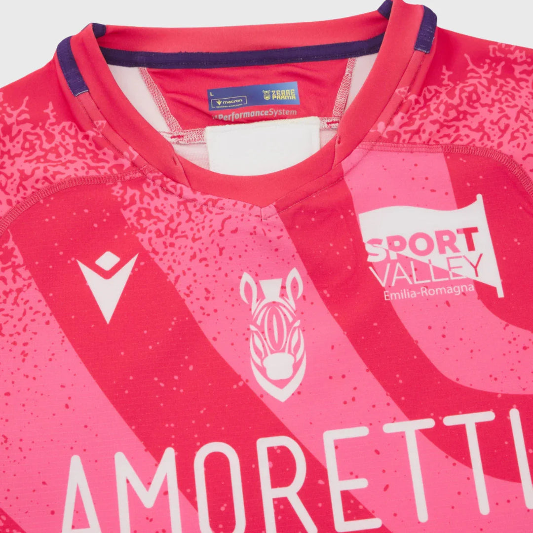 Macron Zebre Third Euro Slim Fit Rugby Shirt 2025/26 - Rugbystuff.com