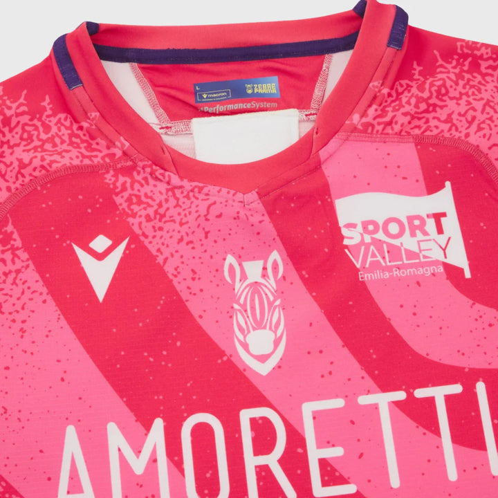 Macron Zebre Third Euro Slim Fit Rugby Shirt 2025/26 - Rugbystuff.com