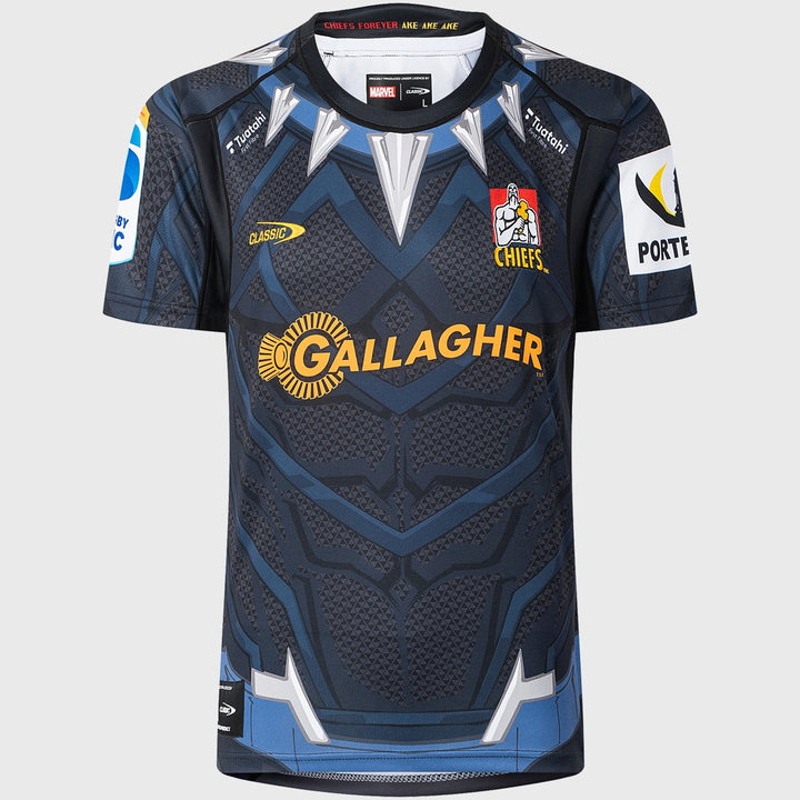 Classic Chiefs Black Panther Men's Replica Rugby Shirt - Rugbystuff.com