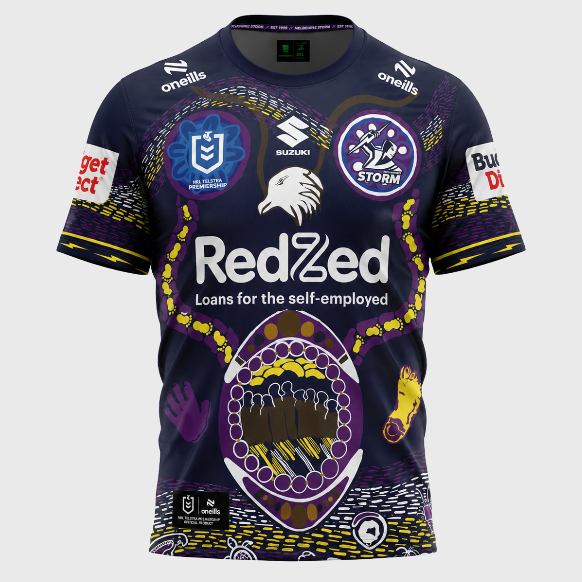 O'Neill's Melbourne Storm Men's NRL Indigenous Replica Rugby Jersey 2026