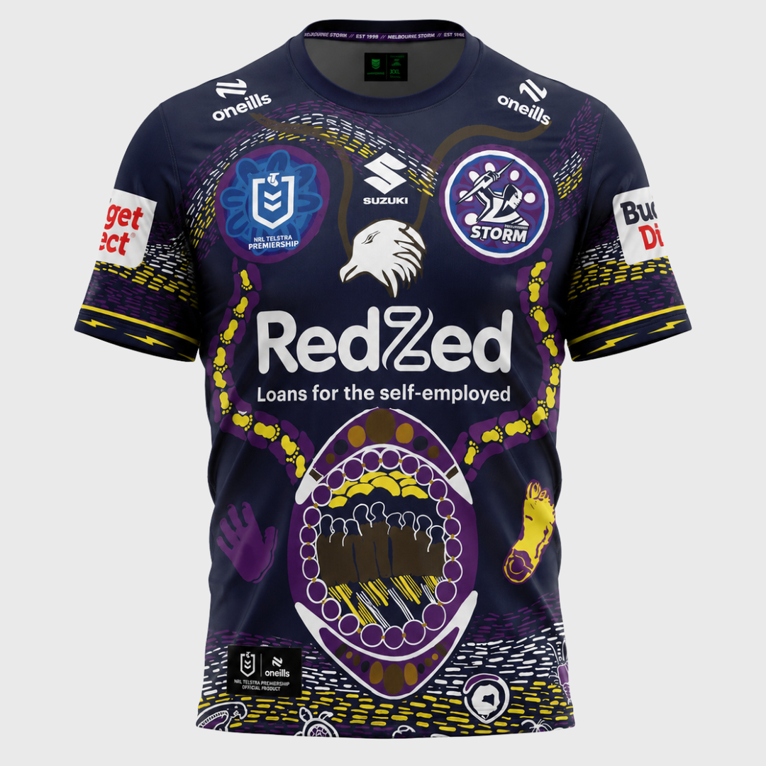 O'Neill's Melbourne Storm Men's NRL Indigenous Replica Rugby Jersey 2026
