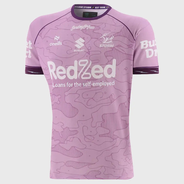 O'Neill's Melbourne Storm Men's Training Tee Lilac 2026 - Rugbystuff.com