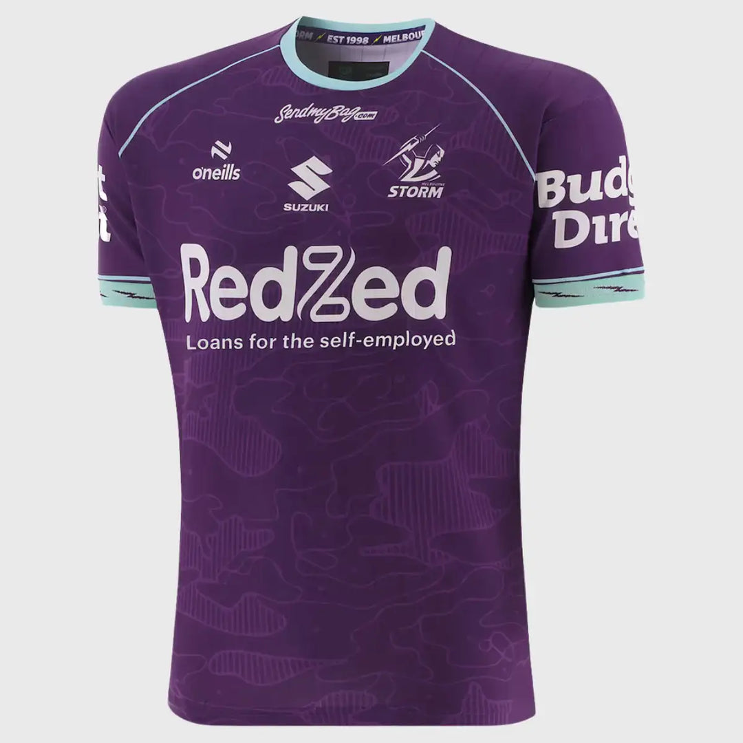 O'Neill's Melbourne Storm Men's Training Tee Purple 2026 - Rugbystuff.com