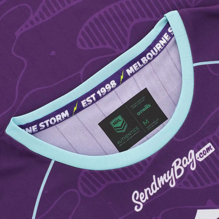 O'Neill's Melbourne Storm Men's Training Tee Purple 2026 - Rugbystuff.com