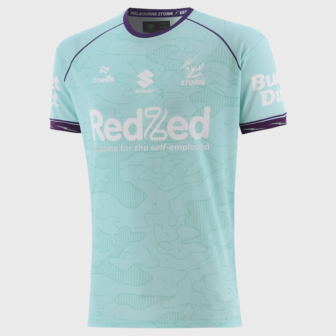 O'Neill's Melbourne Storm Men's Training Tee Teal 2026 - Rugbystuff.com
