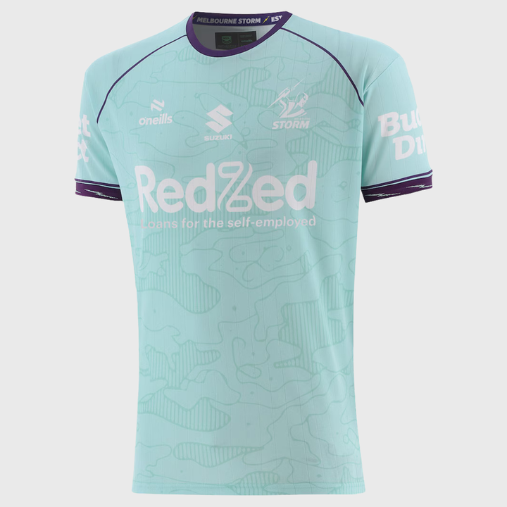 O'Neill's Melbourne Storm Men's Training Tee Teal 2026 - Rugbystuff.com
