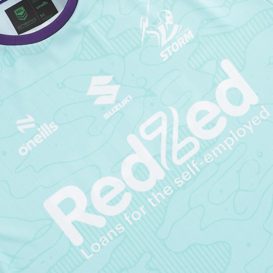 O'Neill's Melbourne Storm Men's Training Tee Teal 2026 - Rugbystuff.com