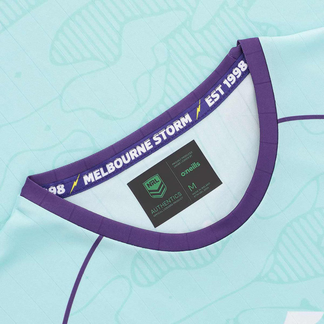 O'Neill's Melbourne Storm Men's Training Tee Teal 2026 - Rugbystuff.com