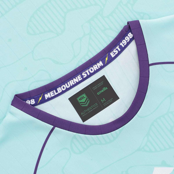 O'Neill's Melbourne Storm Men's Training Tee Teal 2026 - Rugbystuff.com