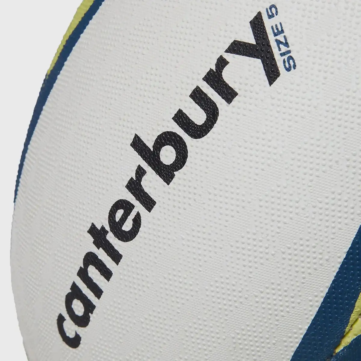 Canterbury Mentre Training Rugby Ball (White/Teal/Yellow), view 2