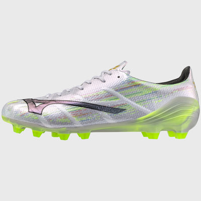 Mizuno α Alpha Elite MD Rugby Boots White/Silver
