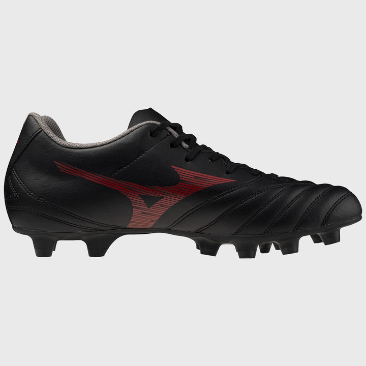 Mizuno Monarcida Neo III Select MD Rugby Boots Black/Red - Rugbystuff.com