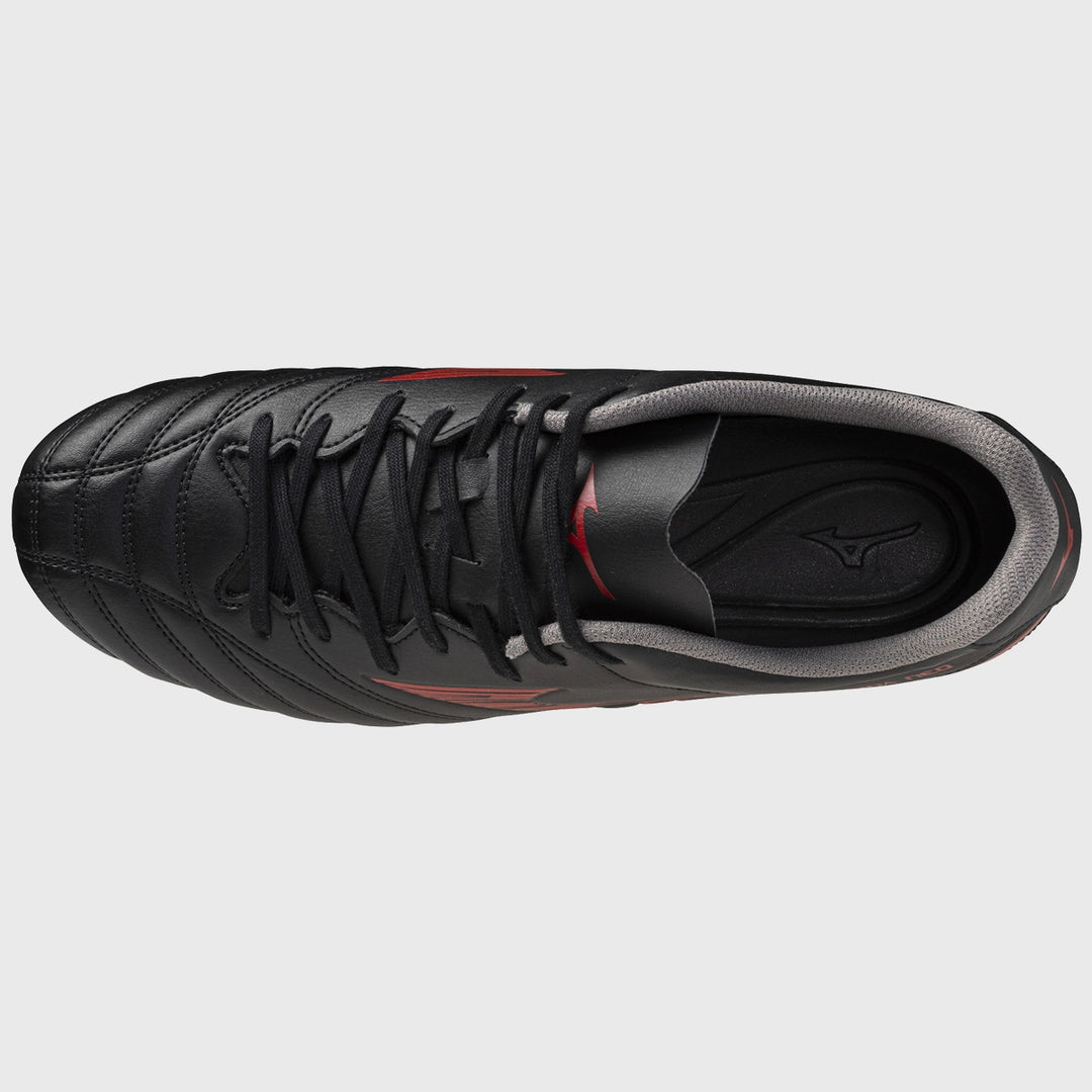 Mizuno Monarcida Neo III Select MD Rugby Boots Black/Red - Rugbystuff.com