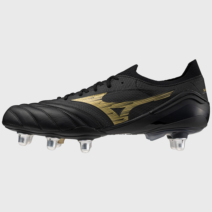 Mizuno Morelia Neo IV Beta Elite SI Rugby Boots Black - Rugbystuff.com