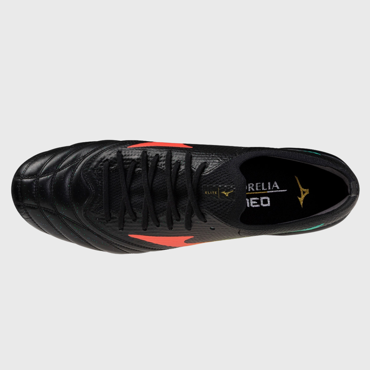 Mizuno Morelia Neo V Beta Eite Mix Rugby Boots Black/Lava Orange/Evening Primrose