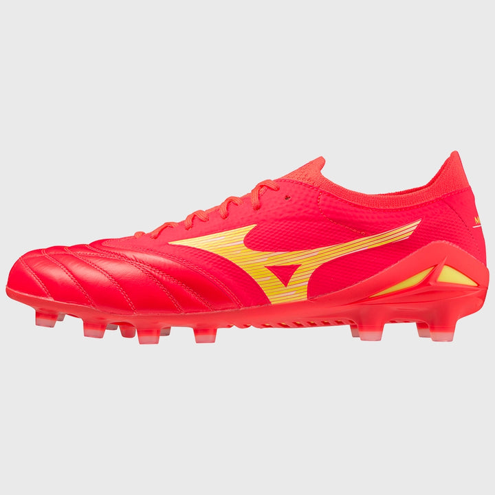 Mizuno Morelia Neo IV Beta Elite MD Rugby Boots Fiery Coral - Rugbystuff.com