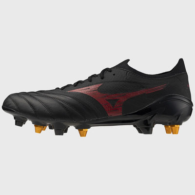 Mizuno Morelia Neo IV Beta Elite Mix Rugby Boots Black/Red
