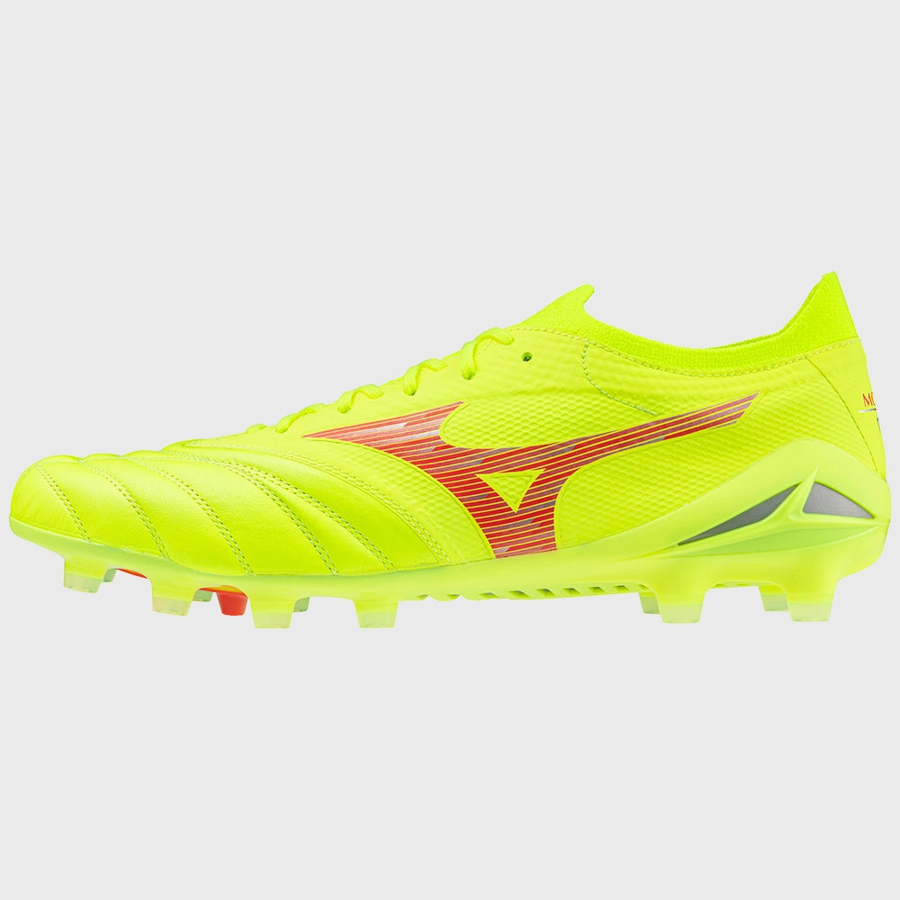 Mizuno Morelia Neo IV Beta Elite MD Rugby Boots Safety Yellow - Rugbystuff.com