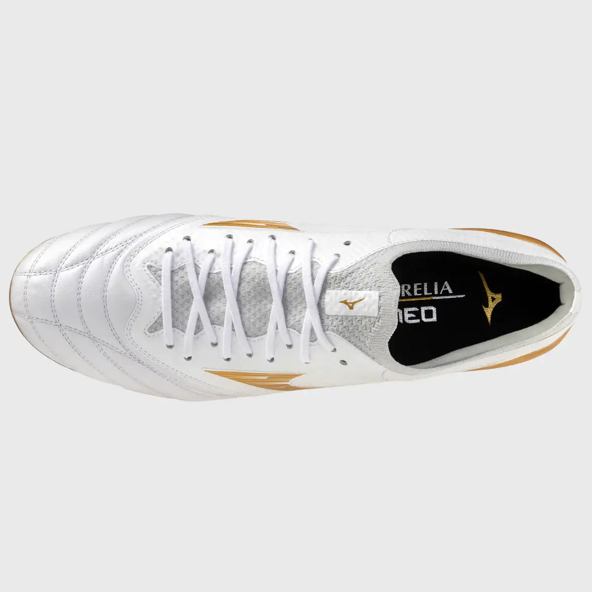 Mizuno Morelia Neo IV Beta Elite Mix Rugby Boots White/Gold