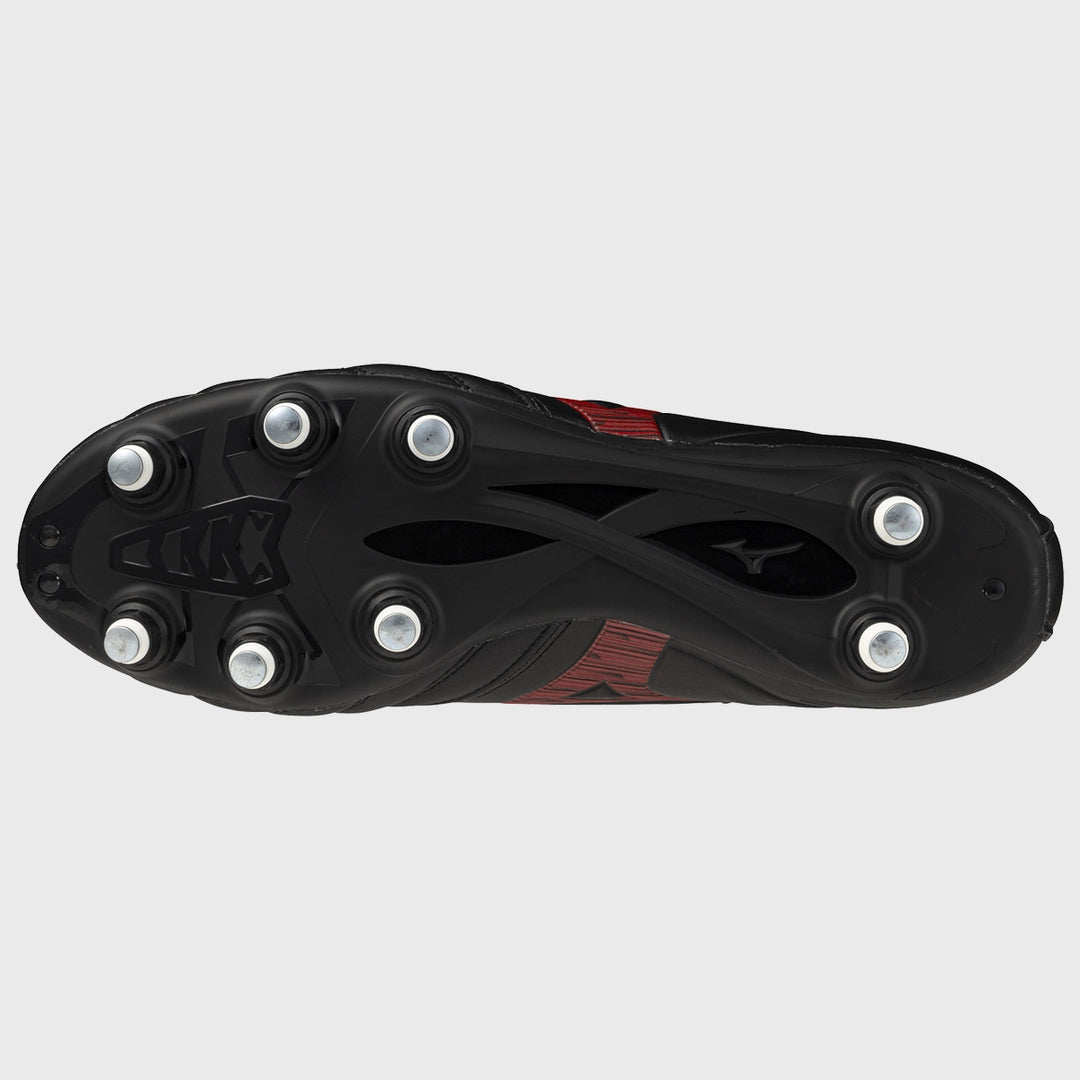 Mizuno Morelia Neo IV Pro SI Rugby Boots Black/Red - Rugbystuff.com