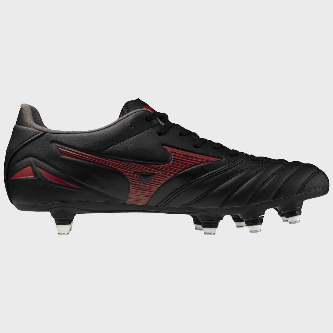 Mizuno Morelia Neo IV Pro SI Rugby Boots Black/Red - Rugbystuff.com
