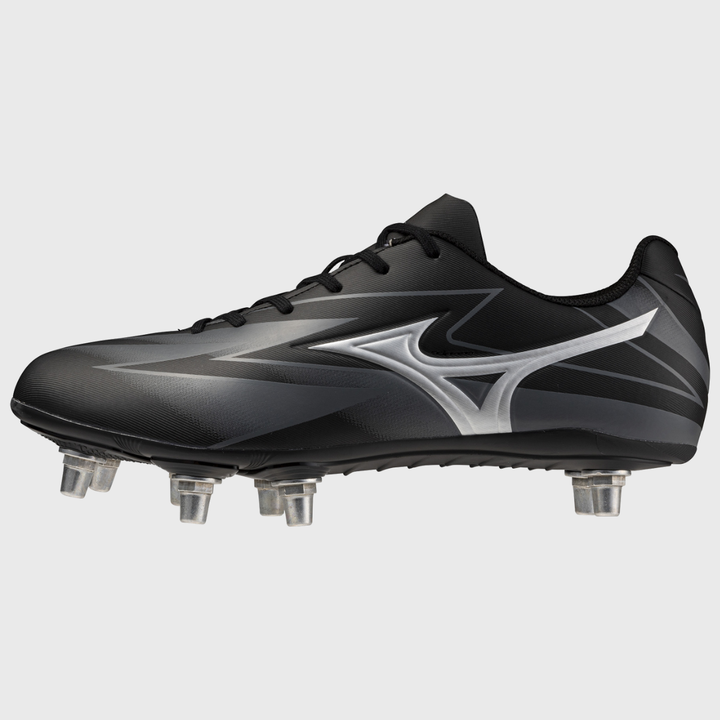 Mizuno Waitangi Club Rugby Boots Black/Silver