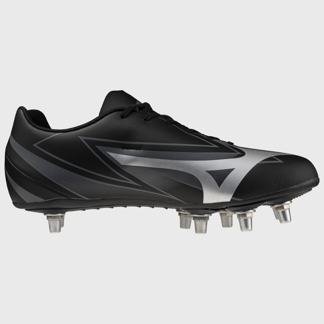 Mizuno Waitangi Club Rugby Boots Black/Silver