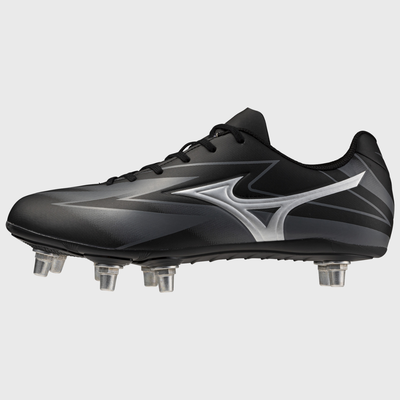 Mizuno Waitangi Club Rugby Boots Black/Silver