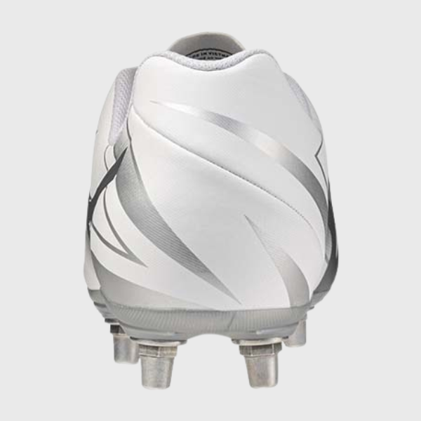 Mizuno Waitangi Club Rugby Boots White/Iron Gate - Rugbystuff.com