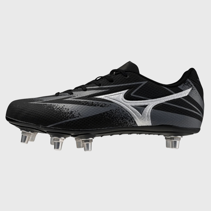 Mizuno Waitangi Pro Rugby Boots Black/Silver