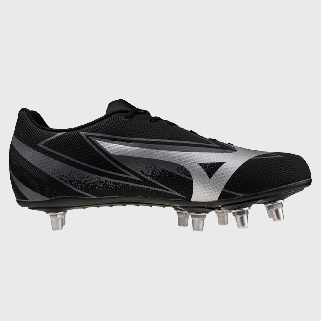 Mizuno Waitangi Pro Rugby Boots Black/Silver