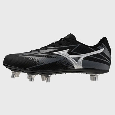 Mizuno Waitangi Pro Rugby Boots Black/Silver