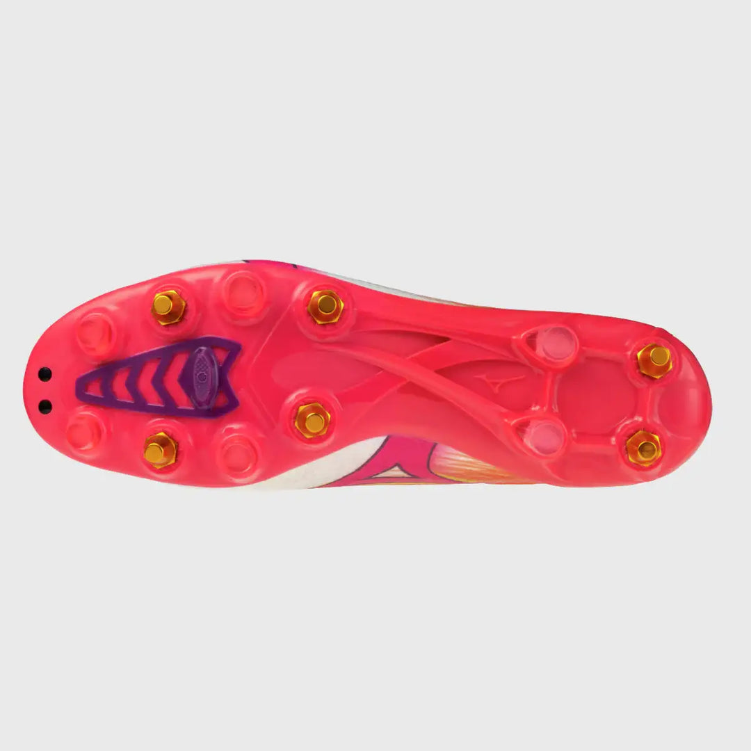 Mizuno α Alpha III Elite Mix Rugby Boots White/Pink Tetra