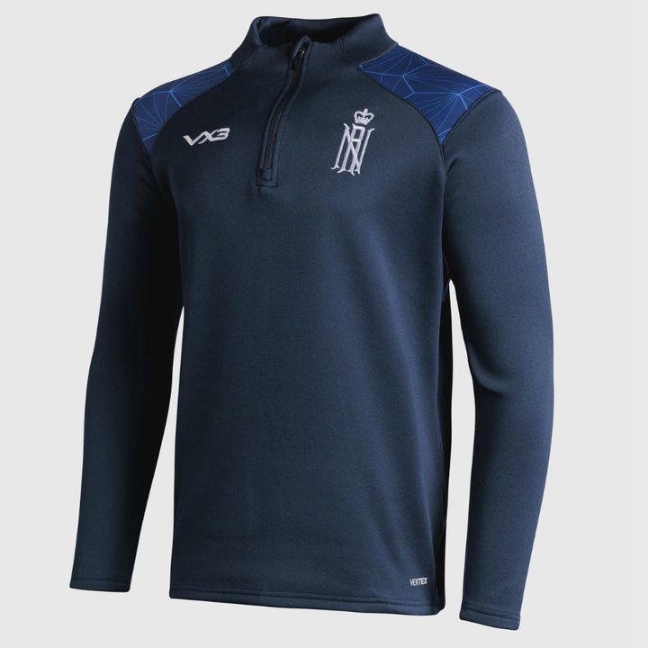 VX3 Royal Navy Rugby Vertex 1/4 Zip Top