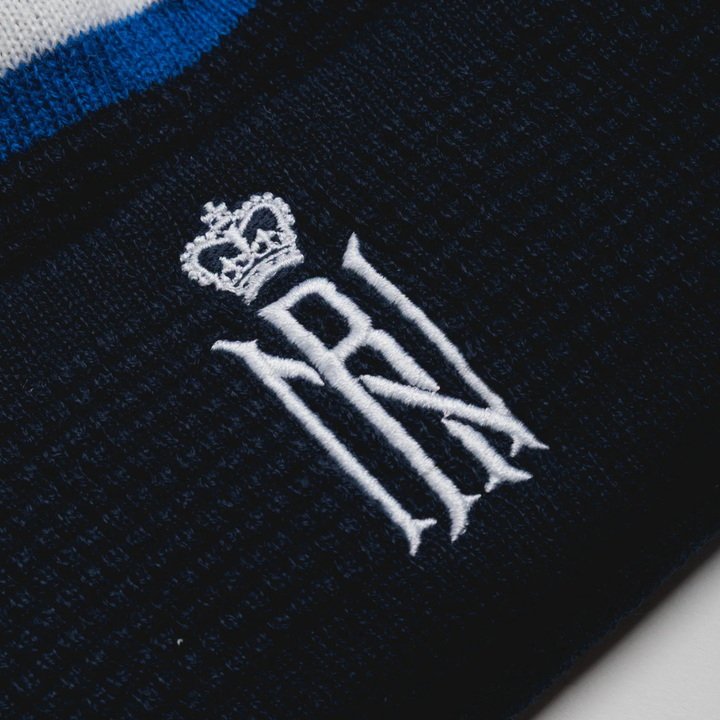 VX3 Royal Navy Rugby Bobble Beanie Hat Navy